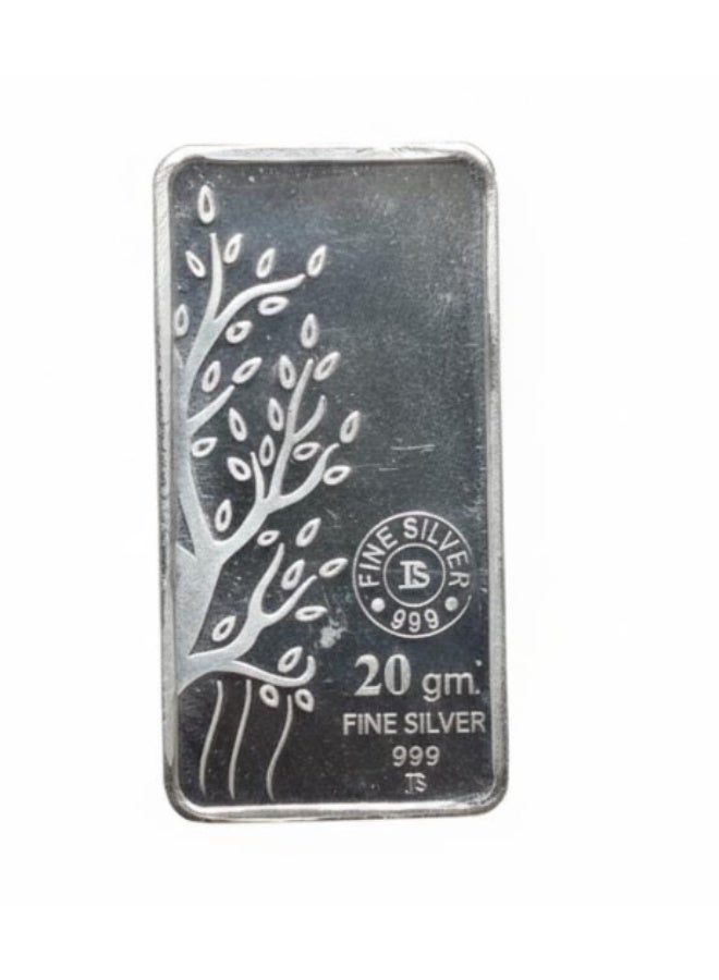KHUSHBOO JEWELS PURE 999 SILVER BAR 20 GRAMS - Image 1